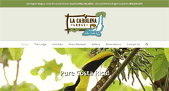 Desktop Screenshot of lacarolinalodge.com